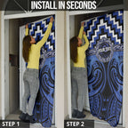 Aotearoa Ngati Tuwharetoa Personalised Door Cover Maori Iwi Poutama Puhoro Tattoo