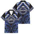 Aotearoa Ngati Tuwharetoa Personalised Family Matching Long Sleeve Bodycon Dress and Hawaiian Shirt Maori Iwi Poutama Puhoro Tattoo