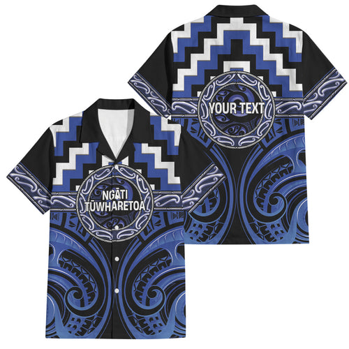Aotearoa Ngati Tuwharetoa Personalised Family Matching Summer Maxi Dress and Hawaiian Shirt Maori Iwi Poutama Puhoro Tattoo