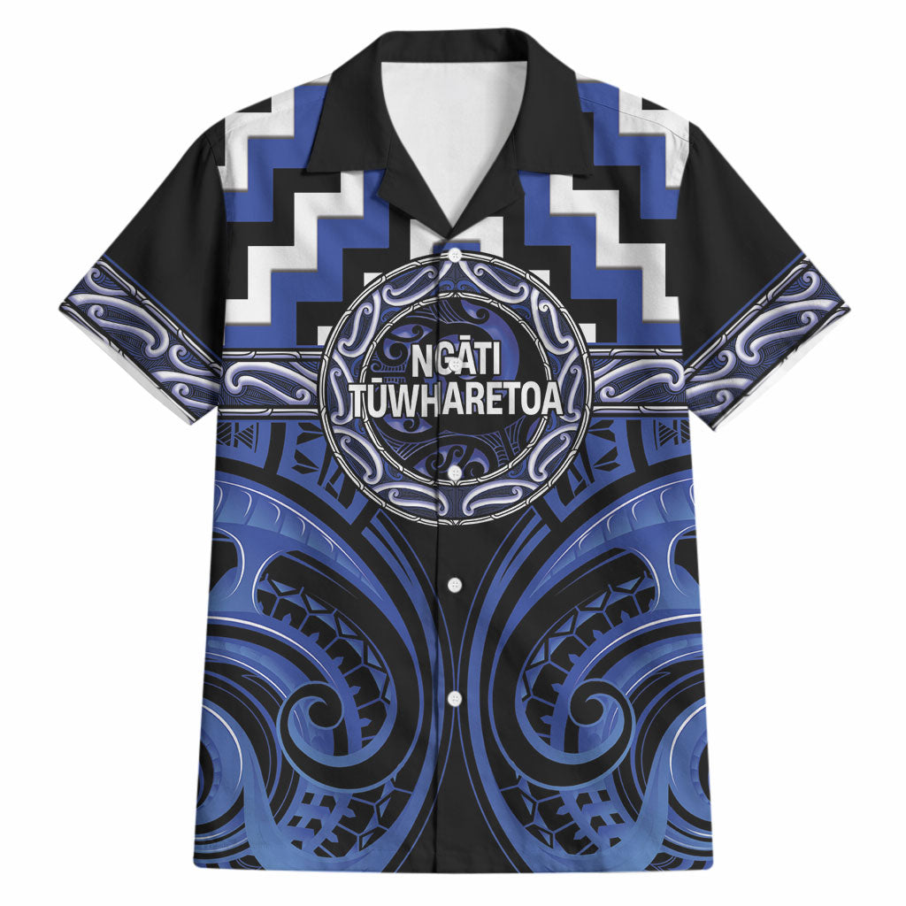 Aotearoa Ngati Tuwharetoa Personalised Hawaiian Shirt Maori Iwi Poutama Puhoro Tattoo