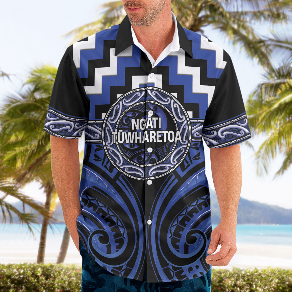 Aotearoa Ngati Tuwharetoa Personalised Hawaiian Shirt Maori Iwi Poutama Puhoro Tattoo
