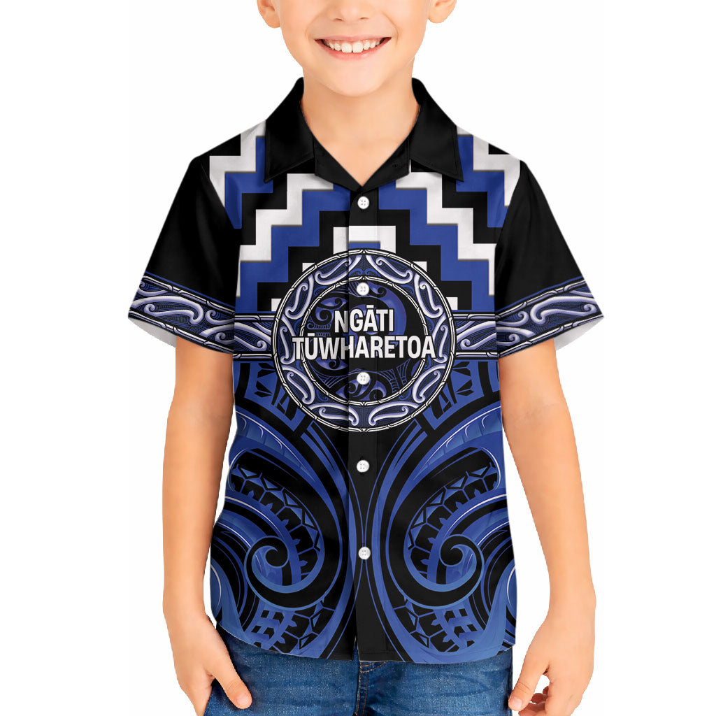 Aotearoa Ngati Tuwharetoa Personalised Hawaiian Shirt Maori Iwi Poutama Puhoro Tattoo