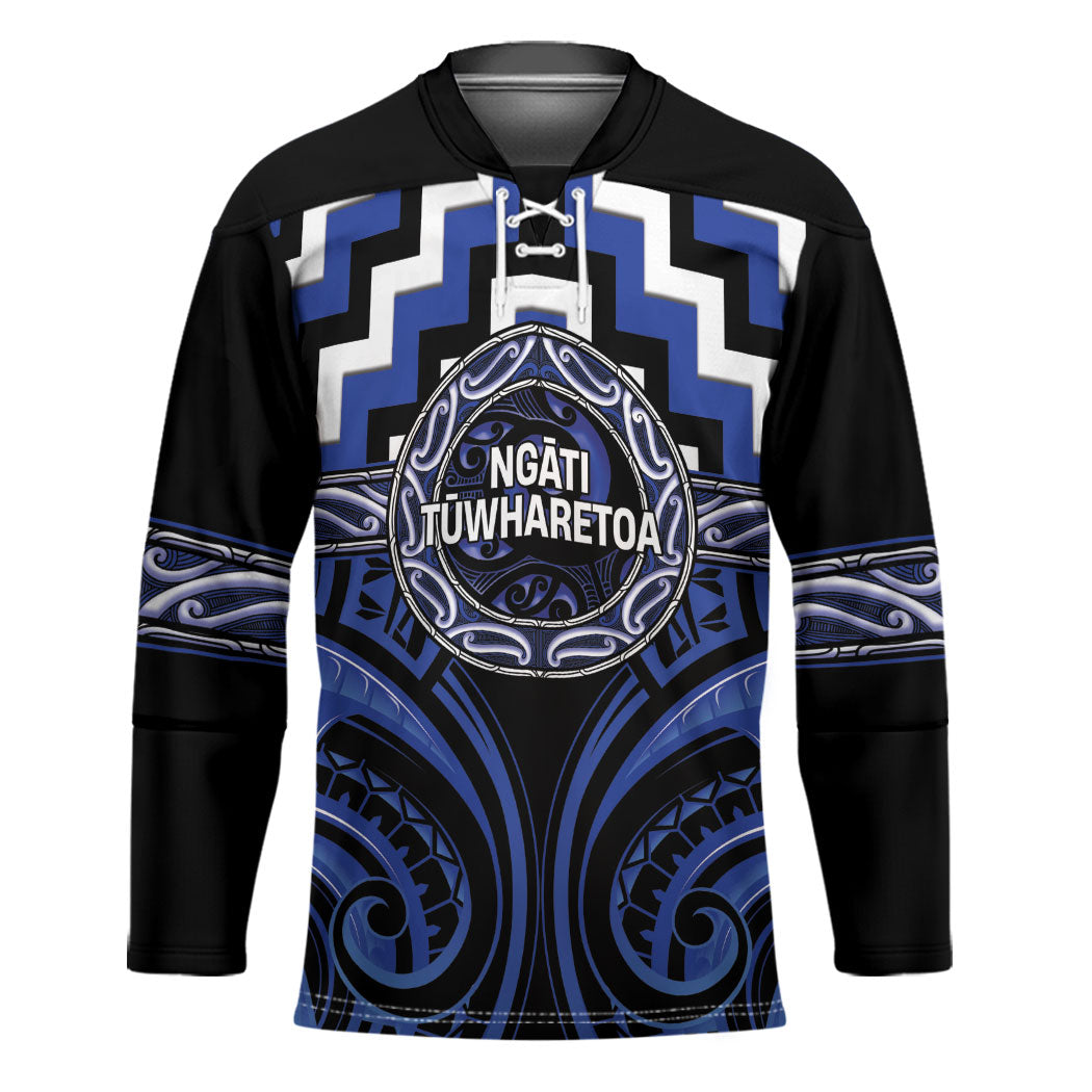Aotearoa Ngati Tuwharetoa Personalised Hockey Jersey Maori Iwi Poutama Puhoro Tattoo