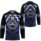 Aotearoa Ngati Tuwharetoa Personalised Hockey Jersey Maori Iwi Poutama Puhoro Tattoo