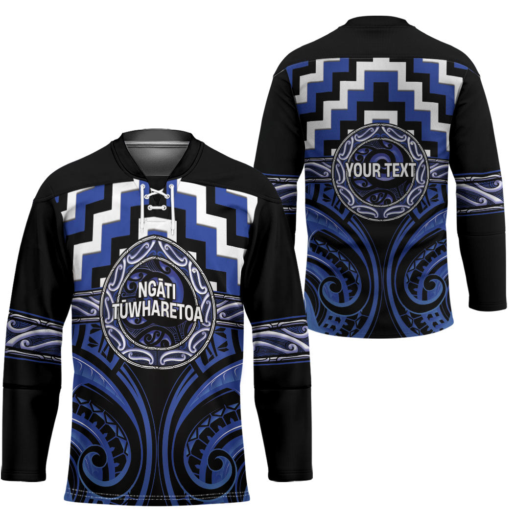 Aotearoa Ngati Tuwharetoa Personalised Hockey Jersey Maori Iwi Poutama Puhoro Tattoo