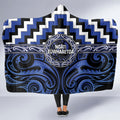 Aotearoa Ngati Tuwharetoa Hooded Blanket Maori Iwi Poutama Puhoro Tattoo