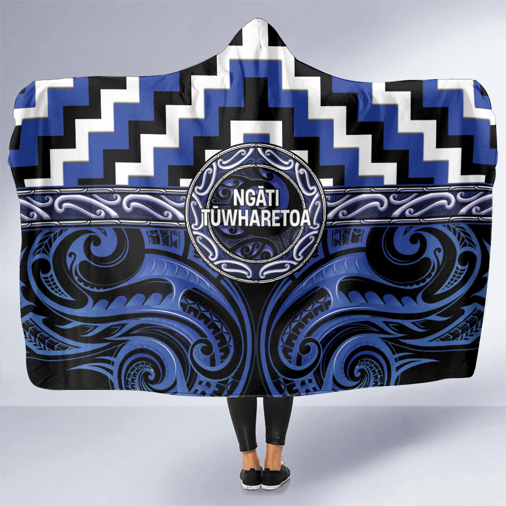 Aotearoa Ngati Tuwharetoa Hooded Blanket Maori Iwi Poutama Puhoro Tattoo