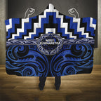 Aotearoa Ngati Tuwharetoa Hooded Blanket Maori Iwi Poutama Puhoro Tattoo