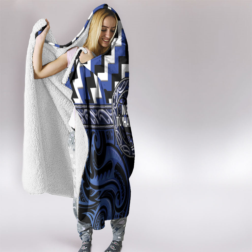 Aotearoa Ngati Tuwharetoa Hooded Blanket Maori Iwi Poutama Puhoro Tattoo