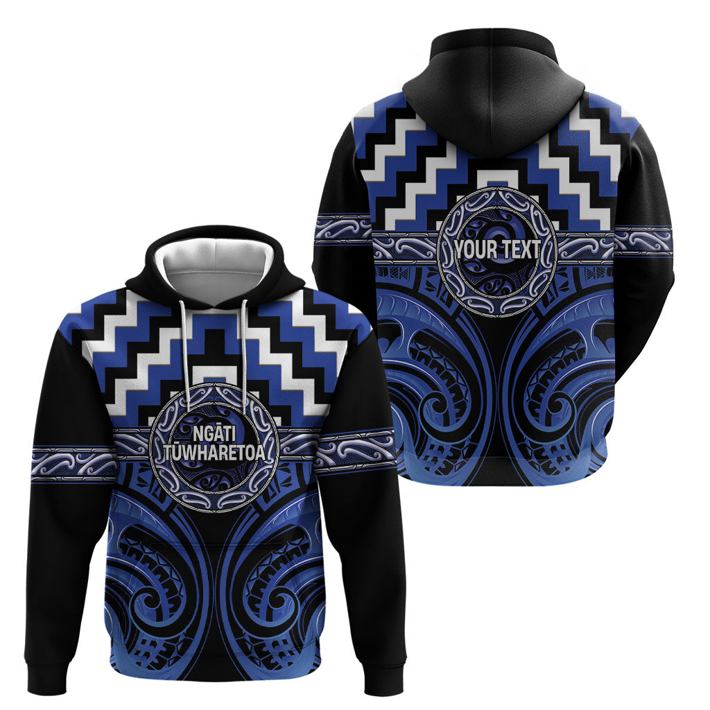 Aotearoa Ngati Tuwharetoa Personalised Hoodie Maori Iwi Poutama Puhoro Tattoo
