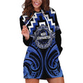 Aotearoa Ngati Tuwharetoa Personalised Hoodie Dress Maori Iwi Poutama Puhoro Tattoo