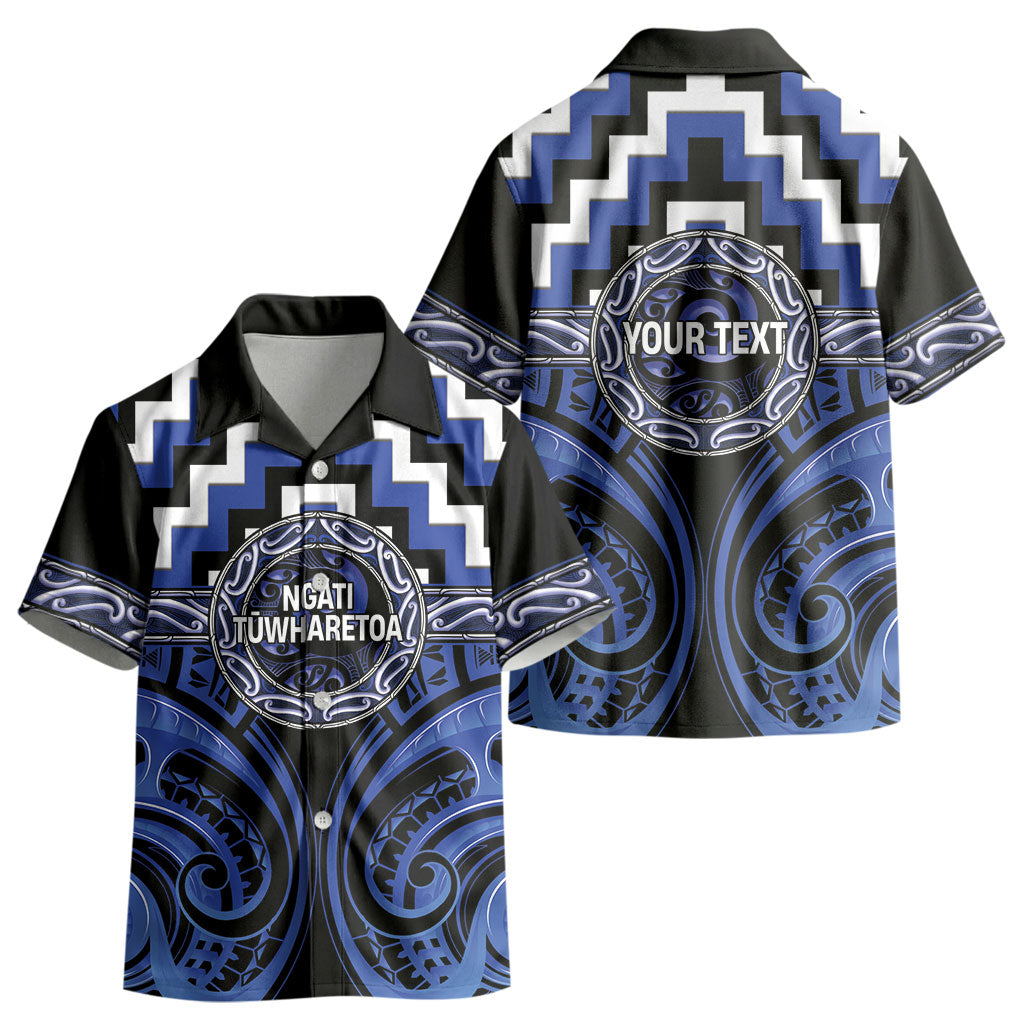 Aotearoa Ngati Tuwharetoa Personalised Kid Hawaiian Shirt Maori Iwi Poutama Puhoro Tattoo