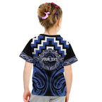 Aotearoa Ngati Tuwharetoa Personalised Kid T Shirt Maori Iwi Poutama Puhoro Tattoo