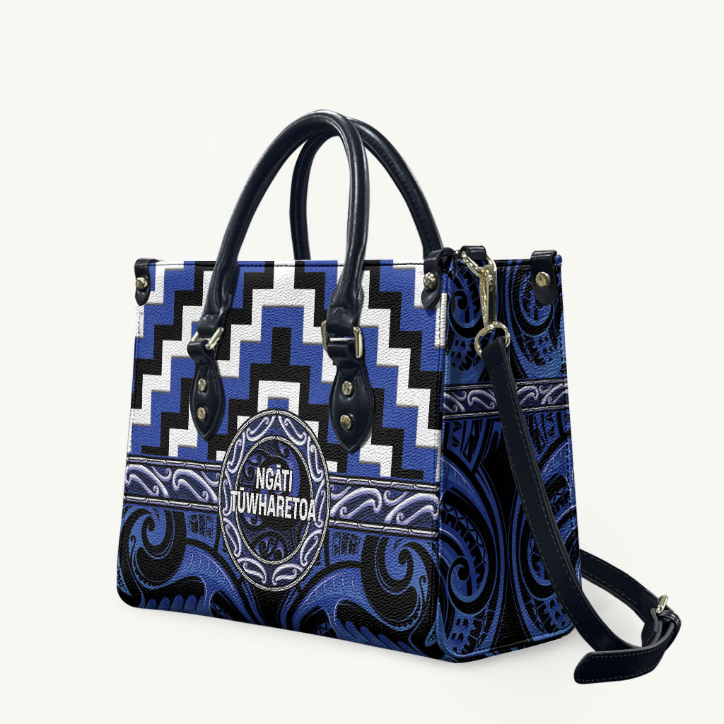Aotearoa Ngati Tuwharetoa Leather Bag Maori Iwi Poutama Puhoro Tattoo