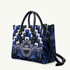 Aotearoa Ngati Tuwharetoa Leather Bag Maori Iwi Poutama Puhoro Tattoo