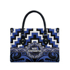 Aotearoa Ngati Tuwharetoa Leather Bag Maori Iwi Poutama Puhoro Tattoo