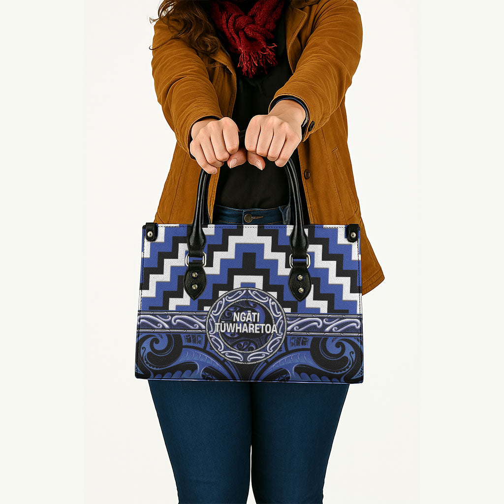 Aotearoa Ngati Tuwharetoa Leather Bag Maori Iwi Poutama Puhoro Tattoo