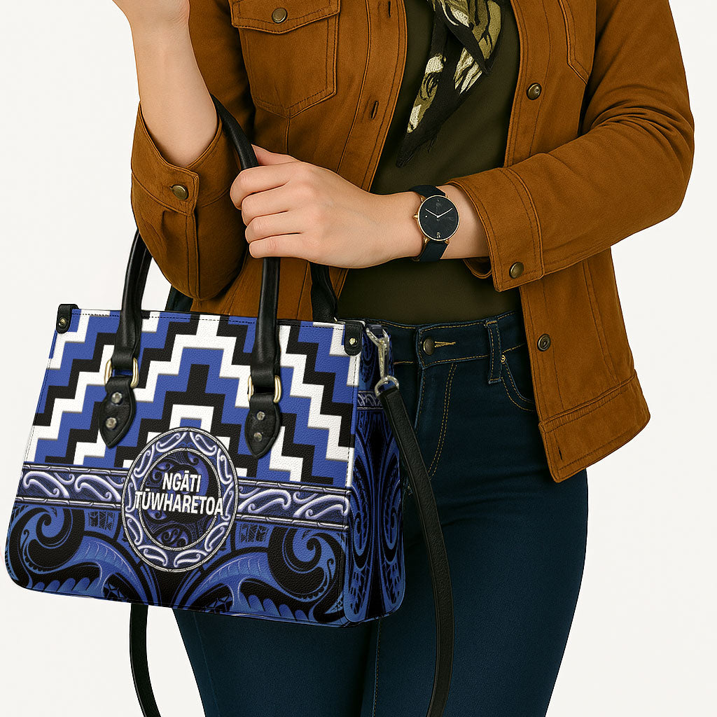 Aotearoa Ngati Tuwharetoa Leather Bag Maori Iwi Poutama Puhoro Tattoo