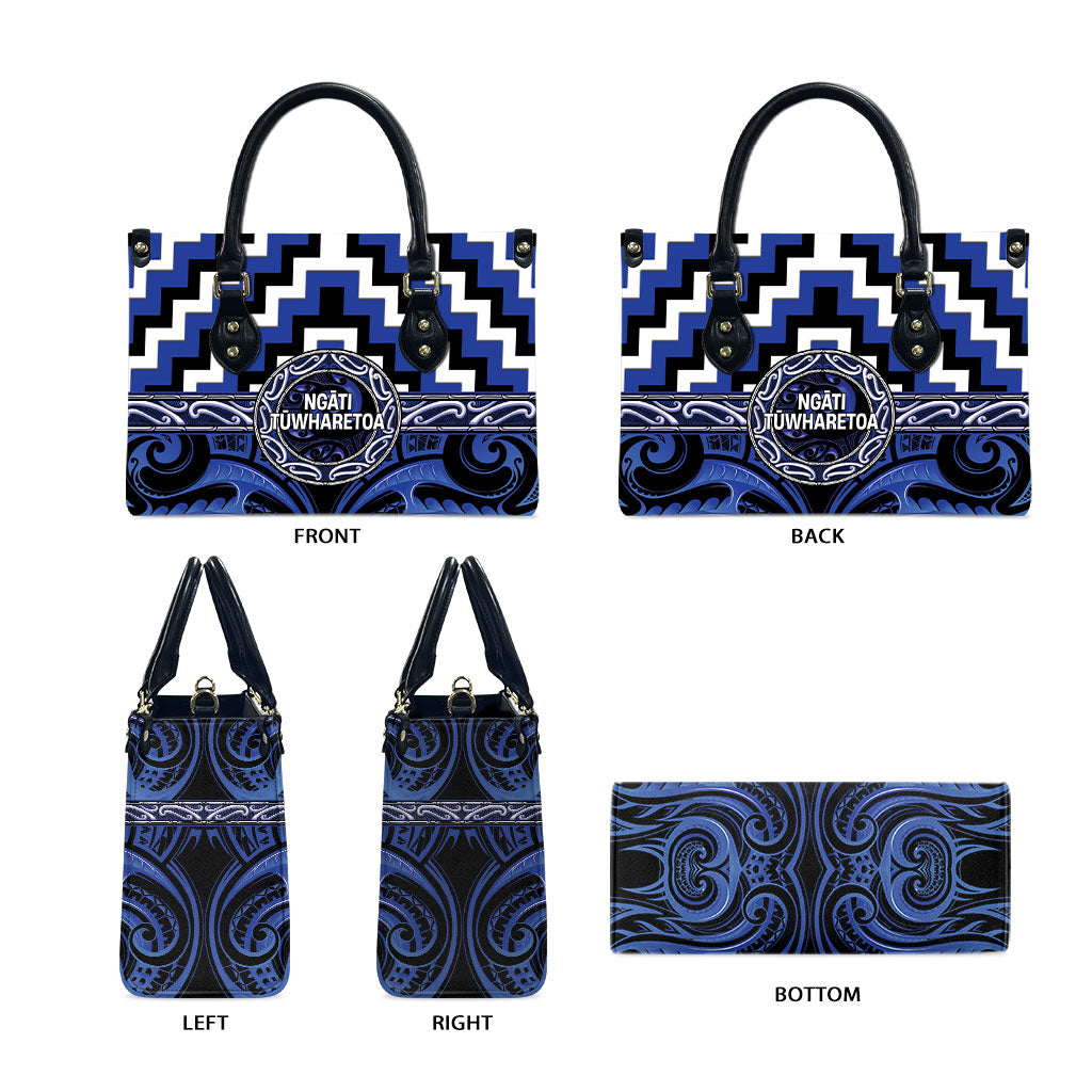 Aotearoa Ngati Tuwharetoa Leather Bag Maori Iwi Poutama Puhoro Tattoo