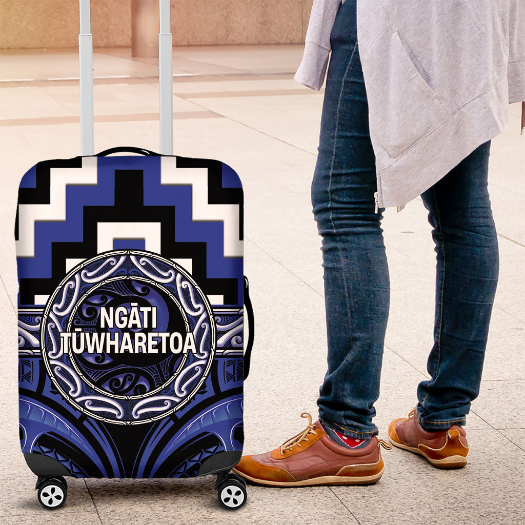 Aotearoa Ngati Tuwharetoa Luggage Cover Maori Iwi Poutama Puhoro Tattoo