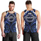 Aotearoa Ngati Tuwharetoa Personalised Men Tank Top Maori Iwi Poutama Puhoro Tattoo