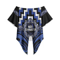 Aotearoa Ngati Tuwharetoa Personalised Off Shoulder Wrap Waist Top Maori Iwi Poutama Puhoro Tattoo