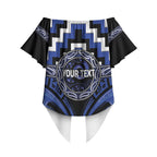 Aotearoa Ngati Tuwharetoa Personalised Off Shoulder Wrap Waist Top Maori Iwi Poutama Puhoro Tattoo