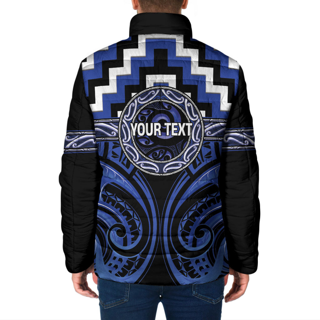 Aotearoa Ngati Tuwharetoa Personalised Padded Jacket Maori Iwi Poutama Puhoro Tattoo