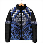 Aotearoa Ngati Tuwharetoa Personalised Padded Jacket Maori Iwi Poutama Puhoro Tattoo