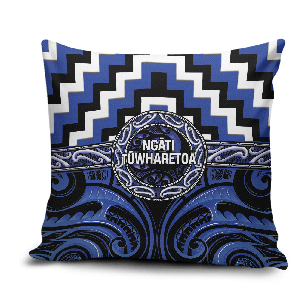 Aotearoa Ngati Tuwharetoa Pillow Cover Maori Iwi Poutama Puhoro Tattoo