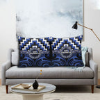 Aotearoa Ngati Tuwharetoa Pillow Cover Maori Iwi Poutama Puhoro Tattoo