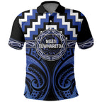 Aotearoa Ngati Tuwharetoa Personalised Polo Shirt Maori Iwi Poutama Puhoro Tattoo