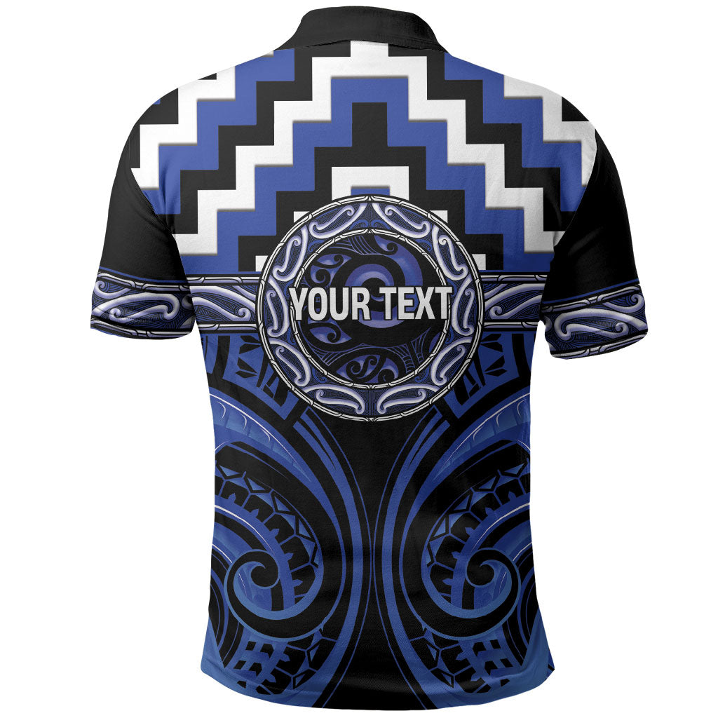 Aotearoa Ngati Tuwharetoa Personalised Polo Shirt Maori Iwi Poutama Puhoro Tattoo