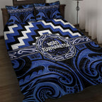 Aotearoa Ngati Tuwharetoa Quilt Bed Set Maori Iwi Poutama Puhoro Tattoo