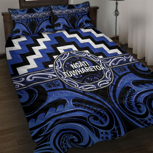 Aotearoa Ngati Tuwharetoa Quilt Bed Set Maori Iwi Poutama Puhoro Tattoo