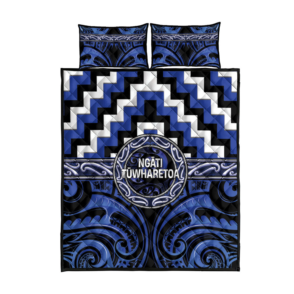 Aotearoa Ngati Tuwharetoa Quilt Bed Set Maori Iwi Poutama Puhoro Tattoo