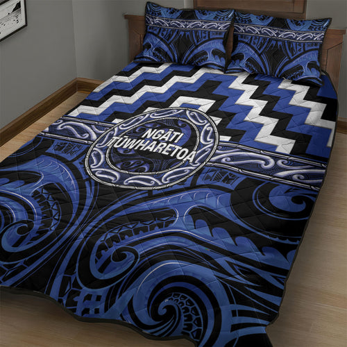 Aotearoa Ngati Tuwharetoa Quilt Bed Set Maori Iwi Poutama Puhoro Tattoo