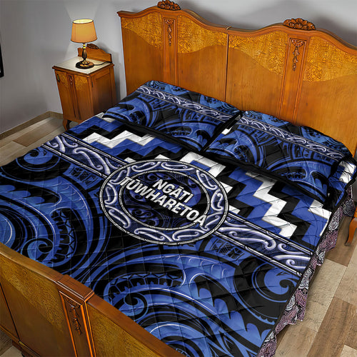 Aotearoa Ngati Tuwharetoa Quilt Bed Set Maori Iwi Poutama Puhoro Tattoo