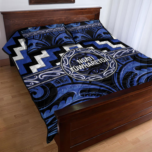 Aotearoa Ngati Tuwharetoa Quilt Bed Set Maori Iwi Poutama Puhoro Tattoo