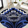 Aotearoa Ngati Tuwharetoa Round Carpet Maori Iwi Poutama Puhoro Tattoo