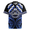 Aotearoa Ngati Tuwharetoa Personalised Rugby Jersey Maori Iwi Poutama Puhoro Tattoo