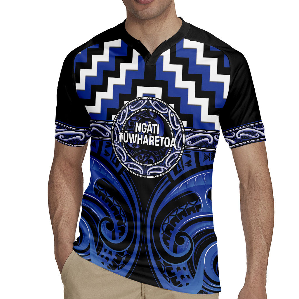 Aotearoa Ngati Tuwharetoa Personalised Rugby Jersey Maori Iwi Poutama Puhoro Tattoo
