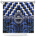 Aotearoa Ngati Tuwharetoa Shower Curtain Maori Iwi Poutama Puhoro Tattoo