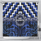 Aotearoa Ngati Tuwharetoa Shower Curtain Maori Iwi Poutama Puhoro Tattoo