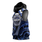 Aotearoa Ngati Tuwharetoa Personalised Sleeveless Hoodie Maori Iwi Poutama Puhoro Tattoo