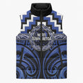 Aotearoa Ngati Tuwharetoa Personalised Sleeveless Puffer Jacket Maori Iwi Poutama Puhoro Tattoo