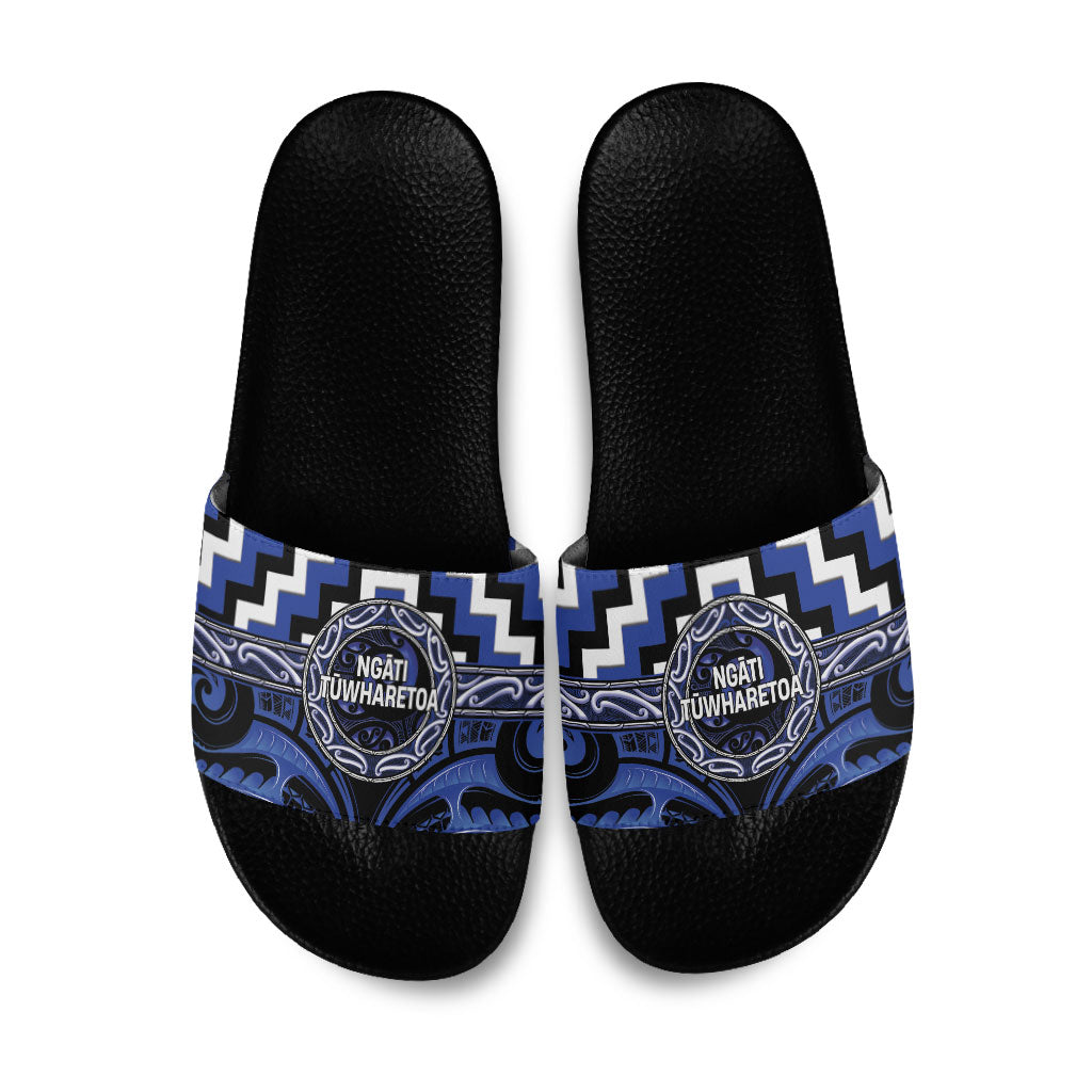 Aotearoa Ngati Tuwharetoa Slide Sandals Maori Iwi Poutama Puhoro Tattoo