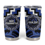 Aotearoa Ngati Tuwharetoa Personalised Tumbler Cup Maori Iwi Poutama Puhoro Tattoo