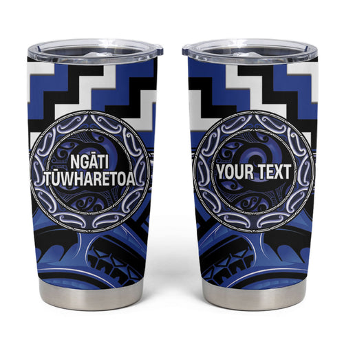 Aotearoa Ngati Tuwharetoa Personalised Tumbler Cup Maori Iwi Poutama Puhoro Tattoo