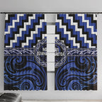 Aotearoa Ngati Tuwharetoa Window Curtain Maori Iwi Poutama Puhoro Tattoo